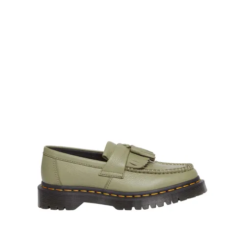 Dr. Martens , Polished Smooth Leather Loafers ,Green female, Sizes: