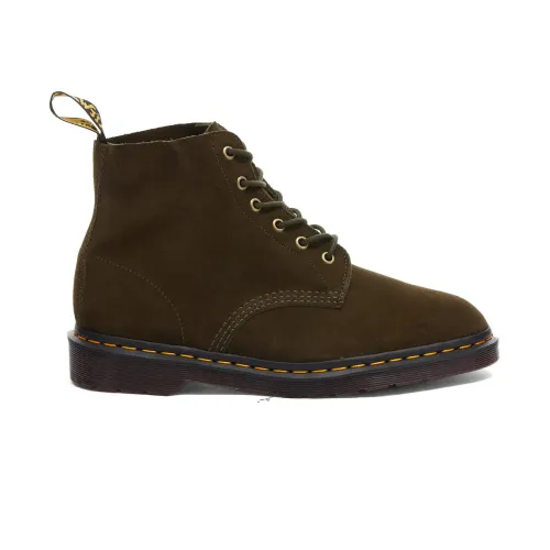 Dr. Martens , Repello Calf Suede Ankle Boots ,Green male, Sizes: