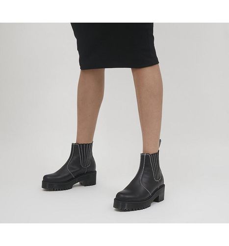 Dr. Martens Rometty Contrast Stitch Boots BLACK