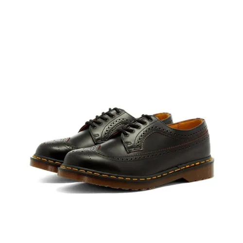 Dr. Martens , Vintage 3989 Quilon Leather Blucher Shoes ,Black male, Sizes: