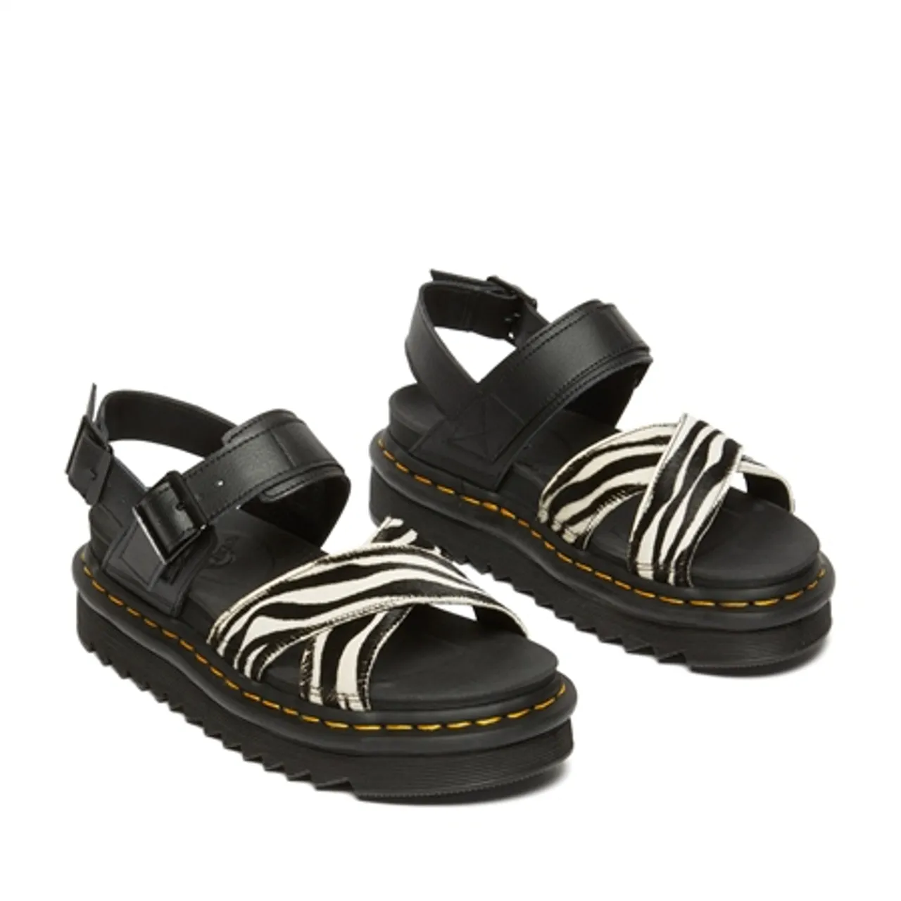 Dr Martens Voss II Sandals - Zebra & Black - UK 4 (EU 37)