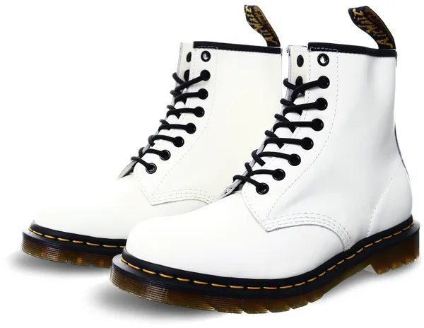 Dr Martens White 1460 Smooth Leather Ankle Boots