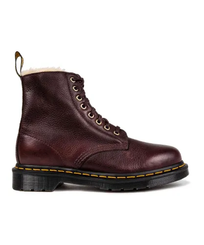 Dr Martens Womens 1460 Pascal Fur Boots - Brown