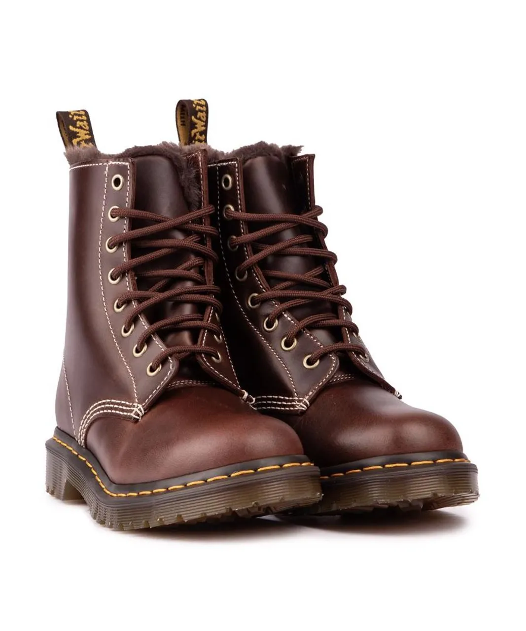 Dr Martens Womens 1460 Serena Boots - Brown