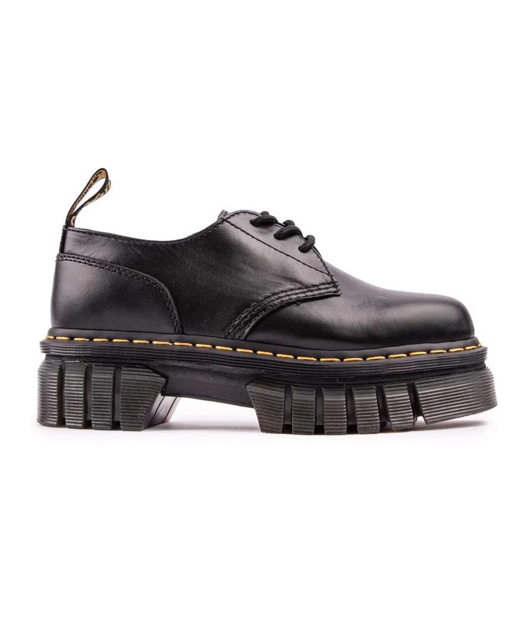 Dr Martens Womens Audrick 3-eye Shoes - Black Leather