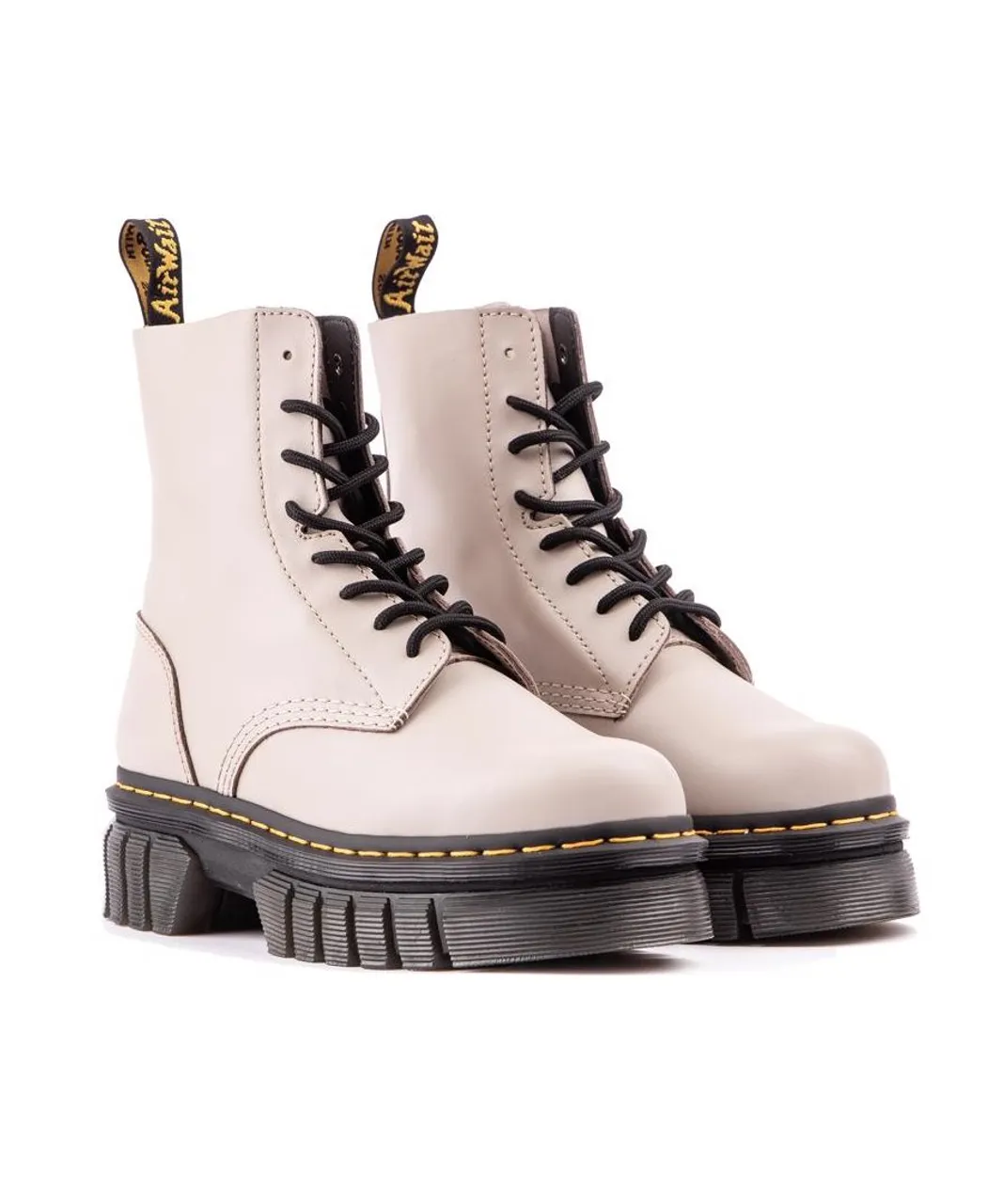 Dr Martens Womens Audrick 8 Eyelet Boots - Taupe