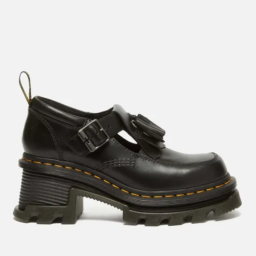 Dr. Martens Women's Corran Leather Heeled Mary-Jane Shoes - UK