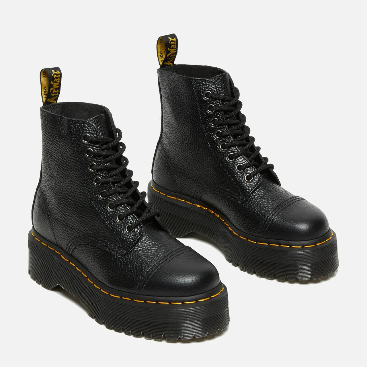 Dr. Martens Women's Sinclair Leather Zip Front Boots - Black - UK