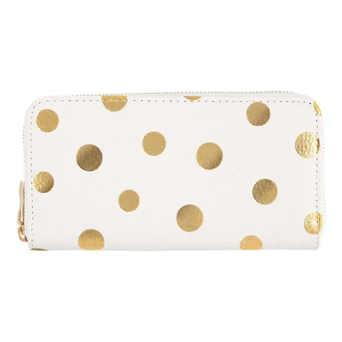 DRAEGER PARIS 1886 Women Large Wallet with Gold Polka