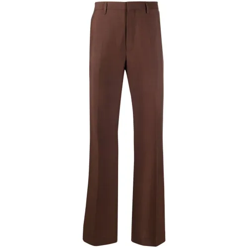 Dries Van Noten , 703Straight Trousers for Men ,Brown male, Sizes: