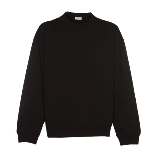 Dries Van Noten , Black Sweaters for Men ,Black male, Sizes:
