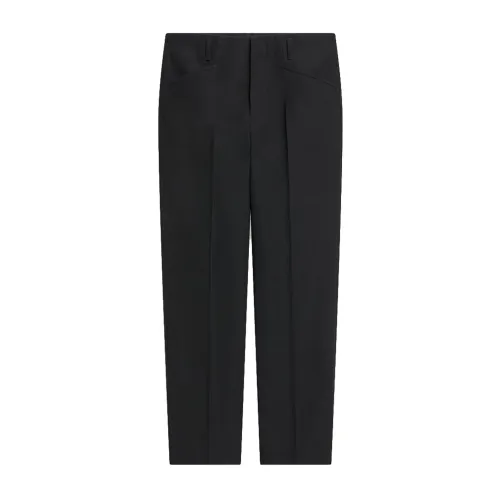 Dries Van Noten , Black Wool Tailored Trousers ,Black male, Sizes:
