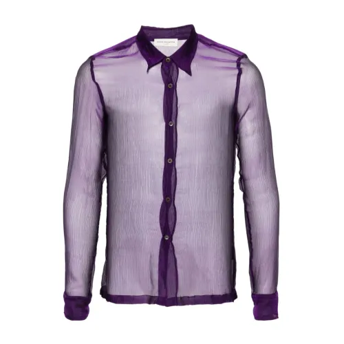 Dries Van Noten , Casual Shirts ,Purple male, Sizes: