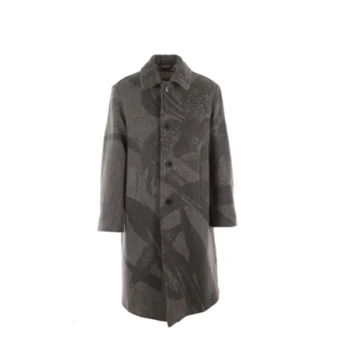Dries Van Noten , Coats ,Gray male, Sizes: