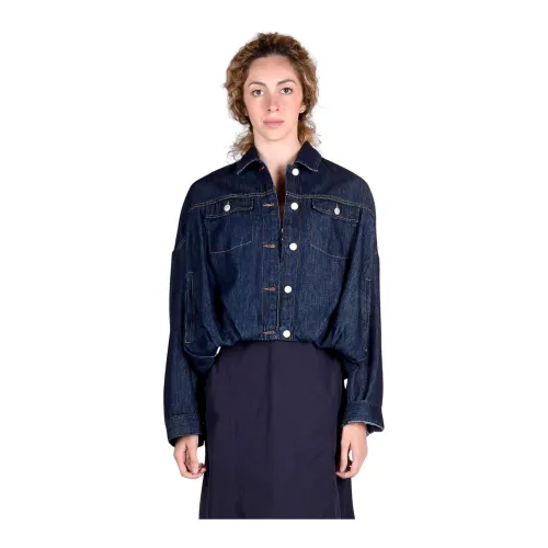 Dries Van Noten , Cotton Jacket ,Blue female, Sizes: