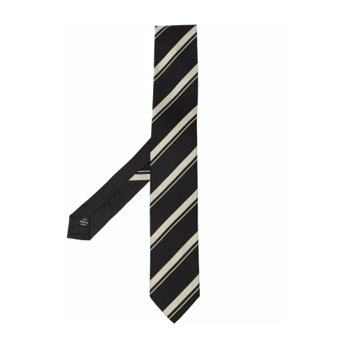 Dries Van Noten , Elevate Your Look with TIE 100 Q 3909 ,Black male, Sizes: ONE