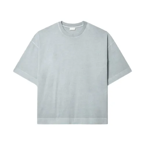 Dries Van Noten , Grey Cotton T-shirt with Oversized Cut ,Gray male, Sizes: