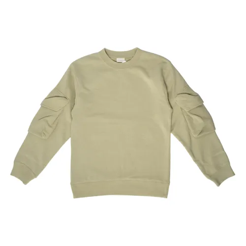 Dries Van Noten , Modern 3D Pocket Sweatshirt ,Green female, Sizes: