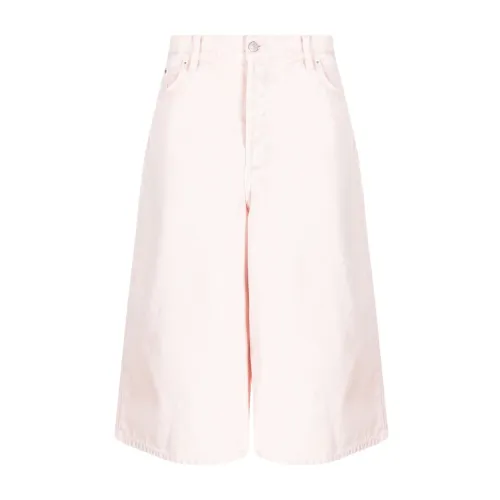 Dries Van Noten , Pink Cotton Bermuda Shorts ,Pink male, Sizes:
