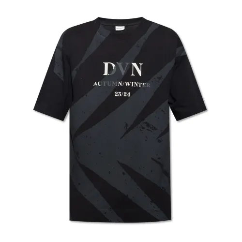 Dries Van Noten , Printed T-shirt ,Black male, Sizes: