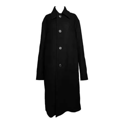 Dries Van Noten , Redmore Oversized Coat - Dropped Shoulder ,Black male, Sizes: