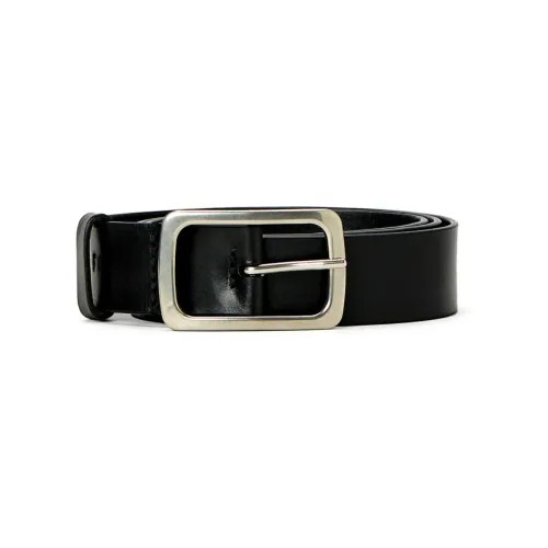 Dries Van Noten , Sleek Black Fabric Belt ,Black male, Sizes: