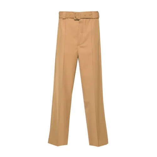 Dries Van Noten , Straight Trousers ,Brown male, Sizes: