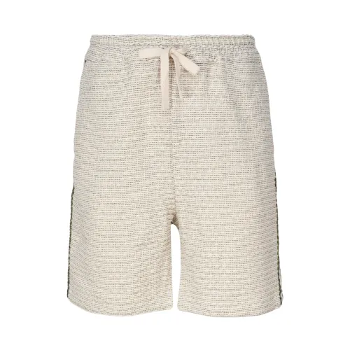 Drole de Monsieur , Beige Shorts with 98% Cotton ,Beige male, Sizes: