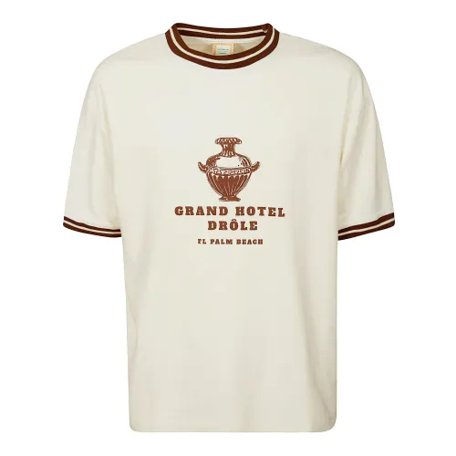 Drole de Monsieur , Le T-shirt Hotel ,Beige male, Sizes:
