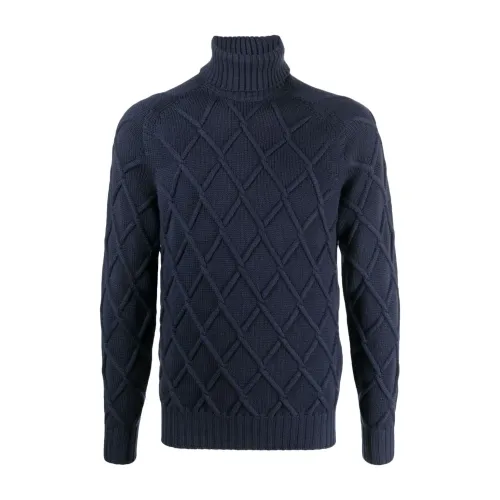 Drumohr , Black Sweatshirts for Men Aw23 ,Black male, Sizes: