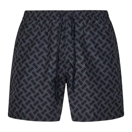 Drumohr , Grey Razor Blade Swim Shorts ,Black male, Sizes: