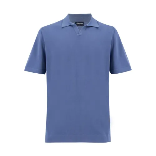 Drumohr , Men39 Clothing Jackets Coats Blue Denim Ss23 ,Blue male, Sizes: