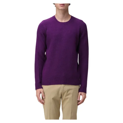 Drumohr , Stylish Sweaters ,Purple male, Sizes:
