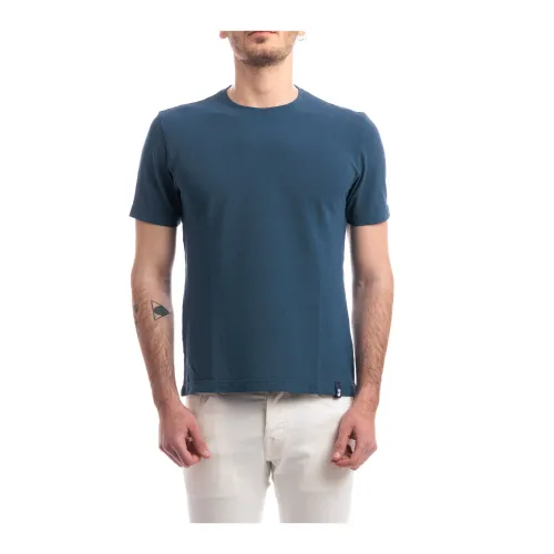 Drumohr , T-Shirts ,Blue male, Sizes: