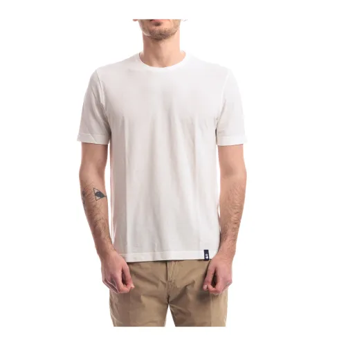 Drumohr , T-Shirts ,White male, Sizes:
