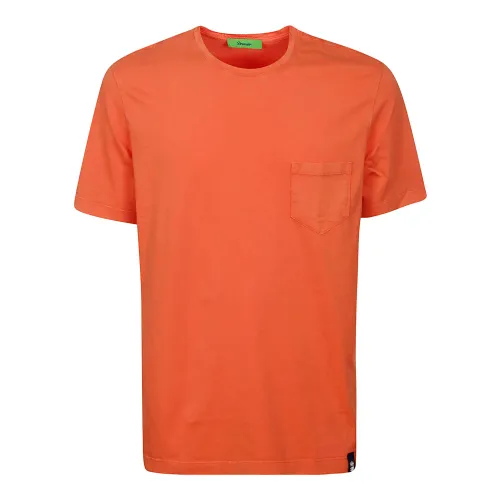 Drumohr , Tshirt Pocket ,Orange male, Sizes: