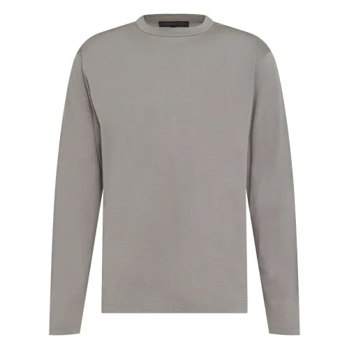 Drykorn , 520109 Milesh 10 Longsleeve Sweatshirt in Grey Cotton Blend ,Gray male, Sizes: