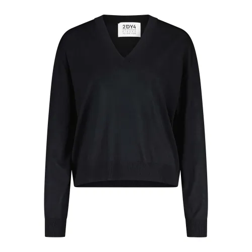 Drykorn , Knitted Sweater Karaja in Wool-Alpaca Blend ,Black female, Sizes: