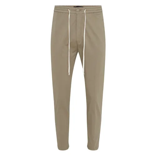 Drykorn , Men`s Jogging-Style Khaki Green Pants ,Green male, Sizes: