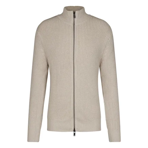 Drykorn , Zip-through Wool Sweatshirt ,Beige male, Sizes: