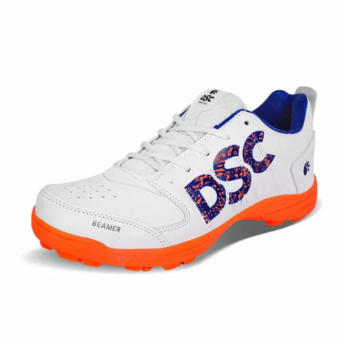 DSC Beamer Cricket Shoes | Fluro Orange/White | for Boys
