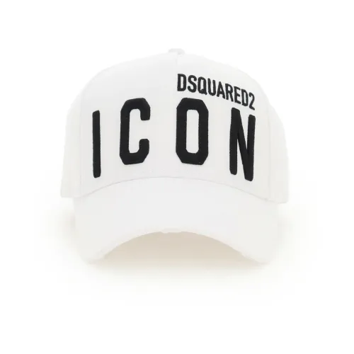 Dsquared2 , Be Icon Baseball Cap ,White male, Sizes: ONE