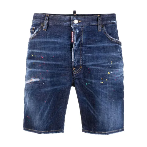 Dsquared2 , Bermuda Jeans ,Blue male, Sizes: