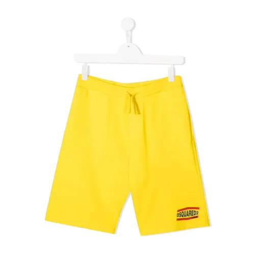 Dsquared2 , Bermuda Shorts for Summer Fun ,Yellow male, Sizes: