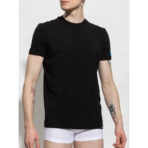 DSQUARED2 Black Arm Patch T-Shirt