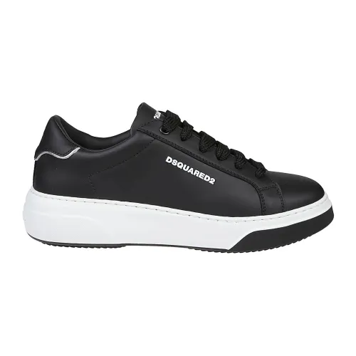 Dsquared2 , Black Bumper Lace-Up Sneakers ,Black female, Sizes: