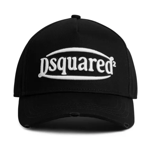 Dsquared2 , Black Hats & Caps for Men ,Black male, Sizes: ONE