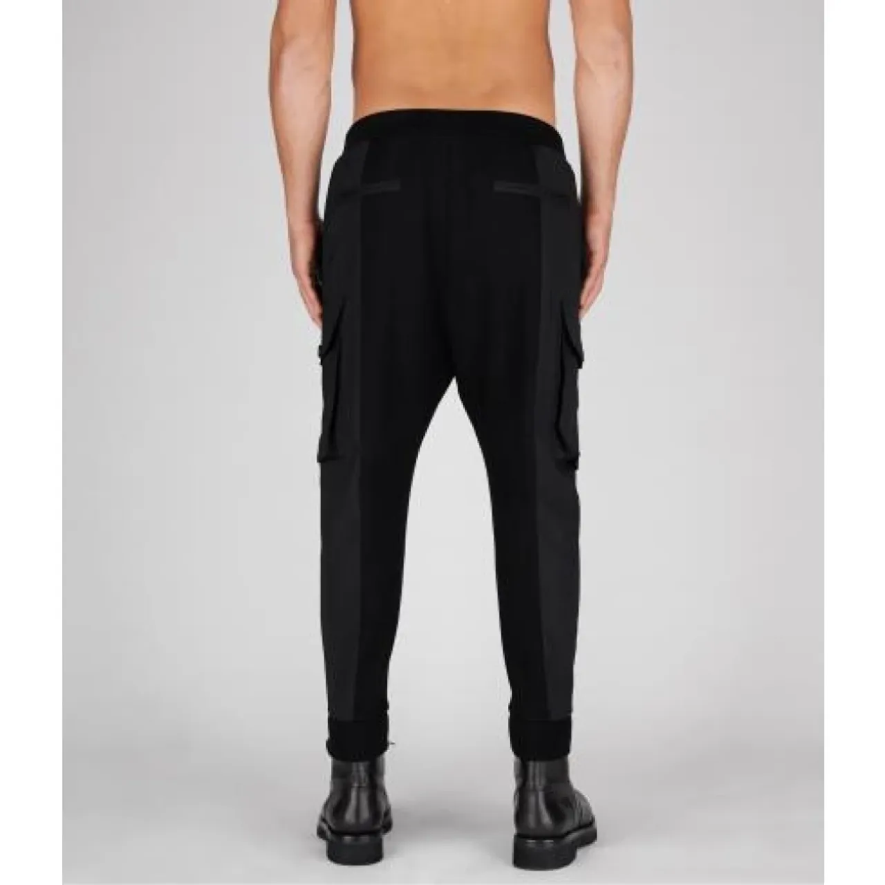 Dsquared2 , Black Jogging Pants ,Black male, Sizes: