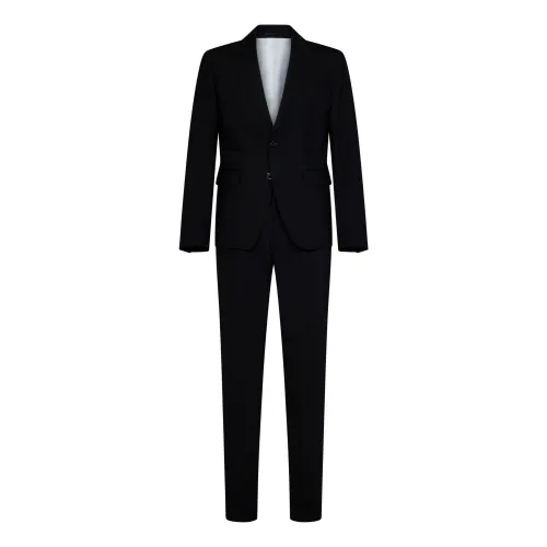 Dsquared2 , Black Single Breasted Suit Set ,Black male, Sizes: