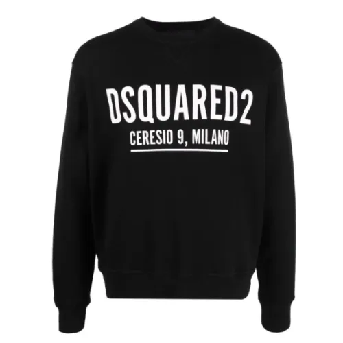 Dsquared2 , Black Sweaters for Men ,Black male, Sizes: